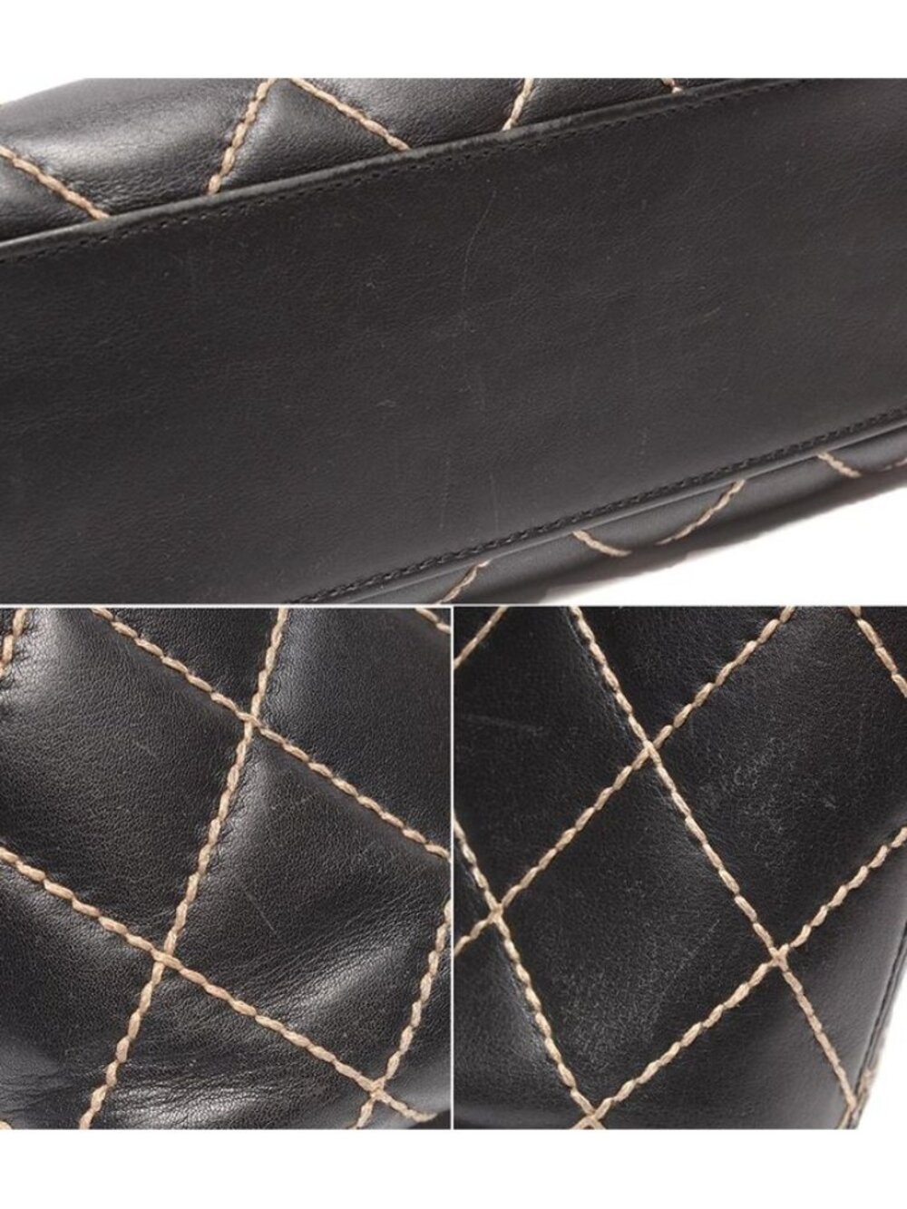 Chanel Tote Gold Wild Stitch CC Logo - Picture 9 of 10